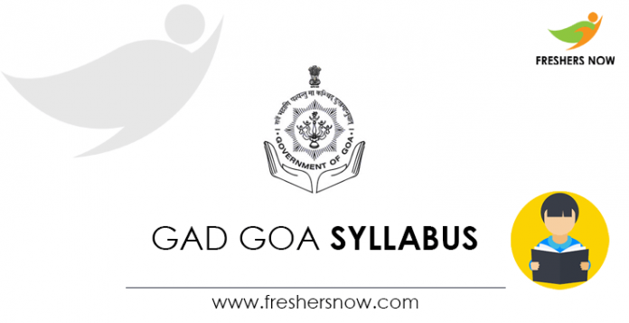 GAD Goa Syllabus