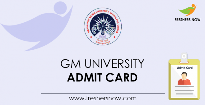 GM University Admit Card