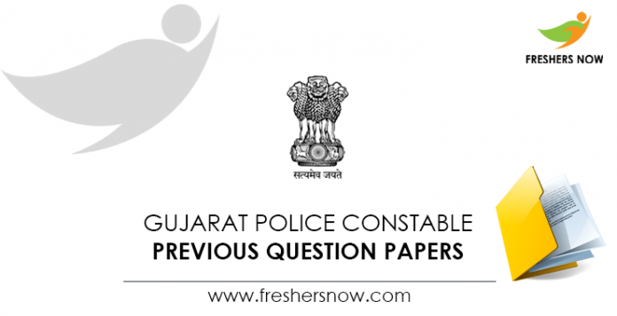 Gujarat Police Constable Previous Question Papers