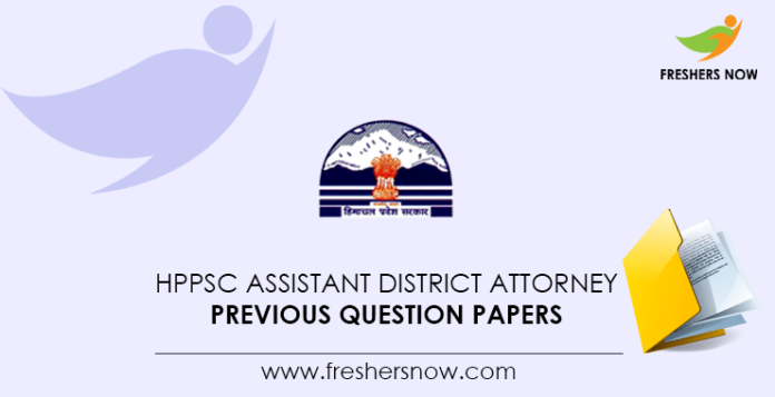 HPPSC Assistant District Attorney Previous Question Papers