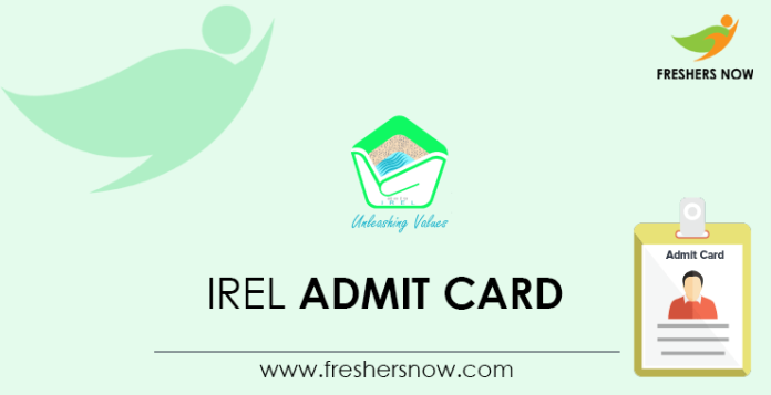 IREL Admit Card