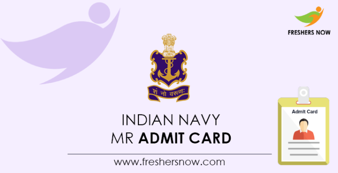 Indian Navy MR Admit Card