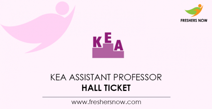 KEA-Assistant-Professor-Hall-Ticket