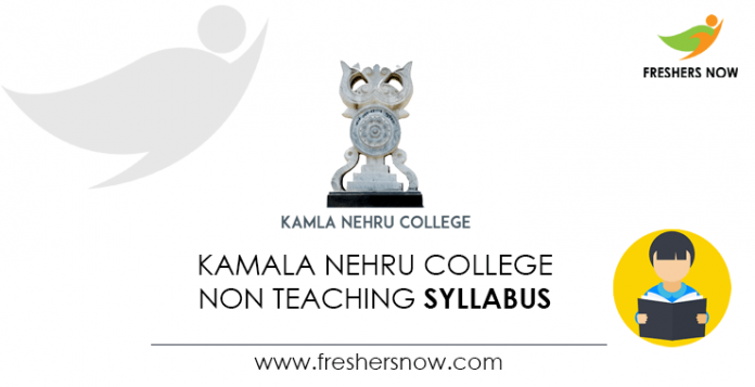 Kamala Nehru College Non Teaching Syllabus