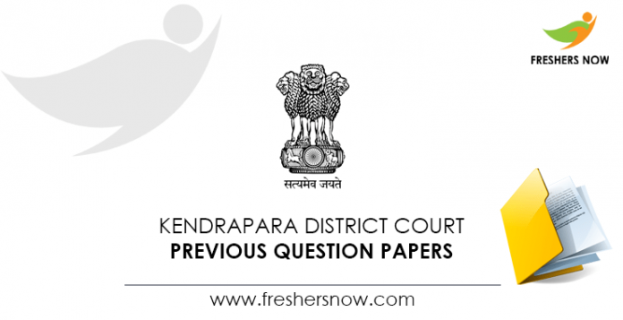 Kendrapara District Court Previous Question Papers