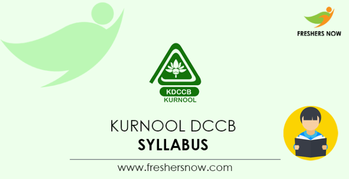 Kurnool DCCB Syllabus