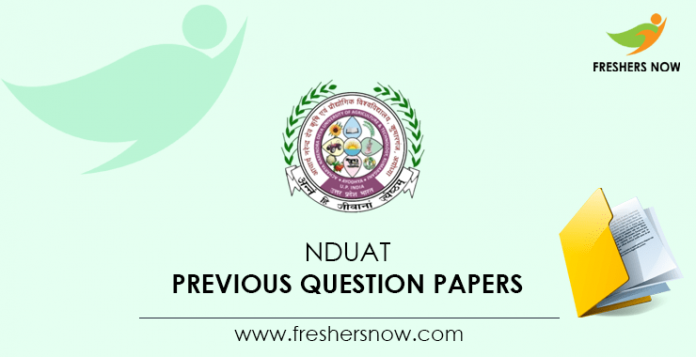 NDUAT Previous Question Papers