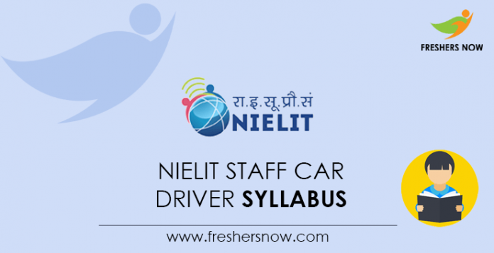 NIELIT Staff Car Driver Syllabus