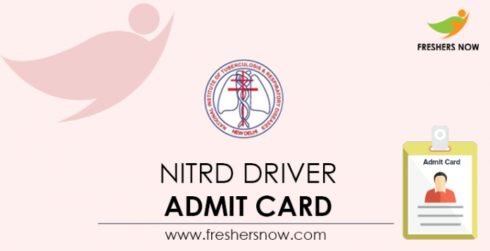 NITRD-Driver-Admit-Card