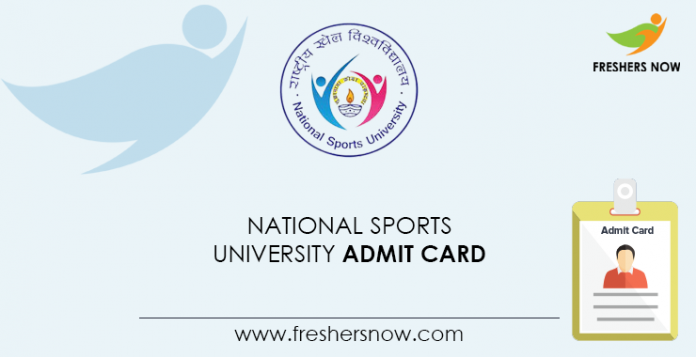 National-Sports-University-Admit-Card