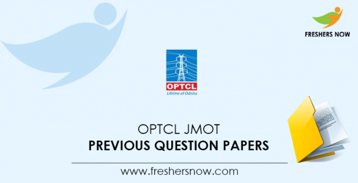 OPTCL JMOT Previous Question Papers