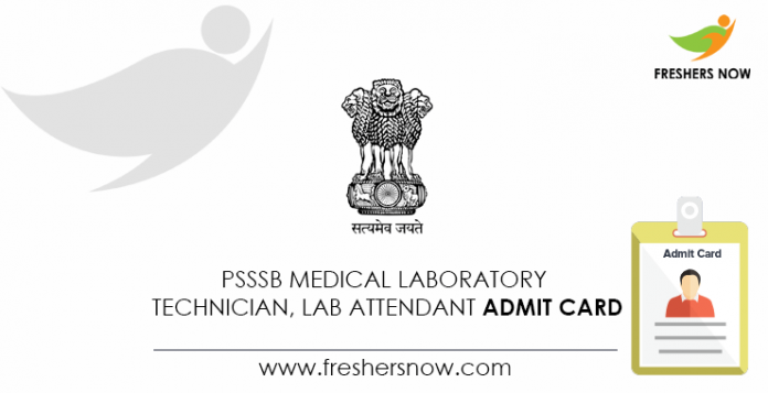 PSSSB-Medical-Laboratory-Technician,-Lab-Attendant-Admit-Card