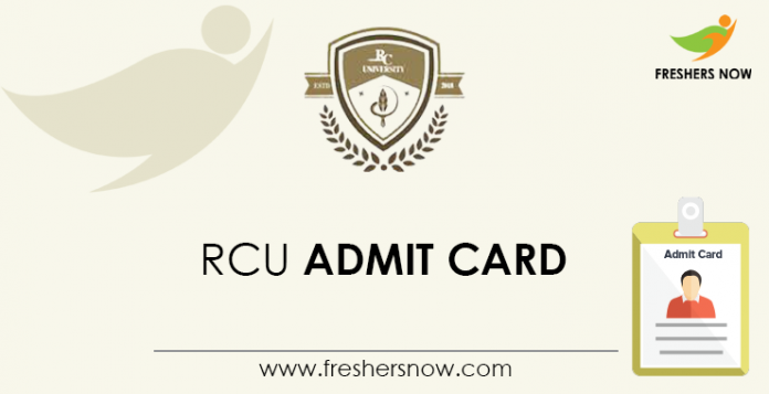 RCU-Admit-Card