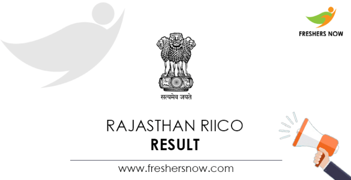 Rajasthan RIICO Result