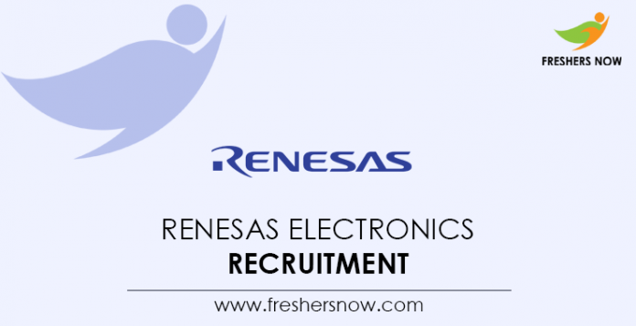 Renesas Electronics Recruitment