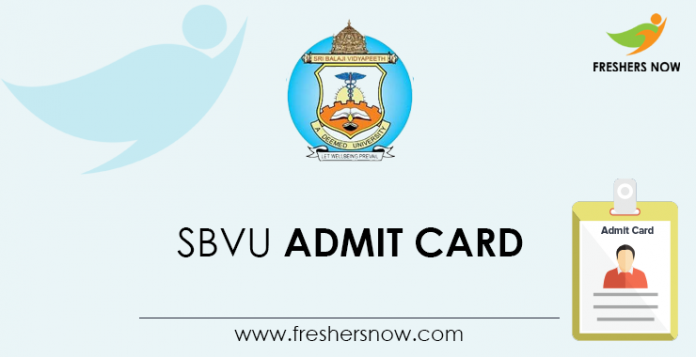 SBVU-Admit-Card