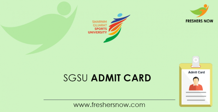 SGSU Admit Card