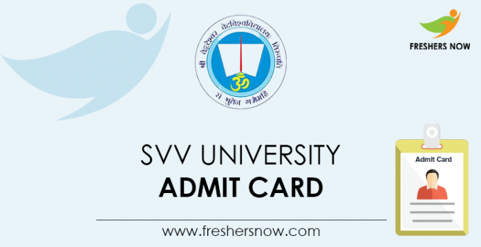 SVV-University-Admit-Card