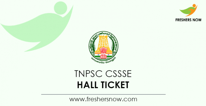 TNPSC-CSSSE-Hall-Ticket