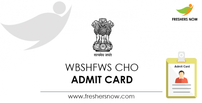 WBSHFWS-CHO-Admit-Card