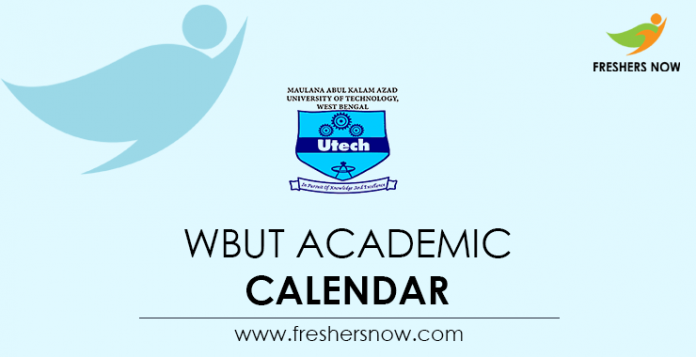 WBUT Academic Calendar