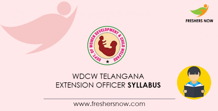 WDCW Telangana Extension Officer Syllabus