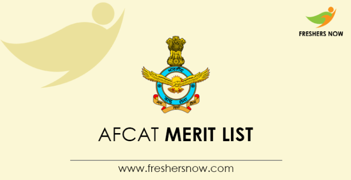 AFCAT Merit List