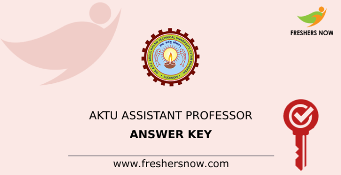 AKTU Assistant Professor Answer Key