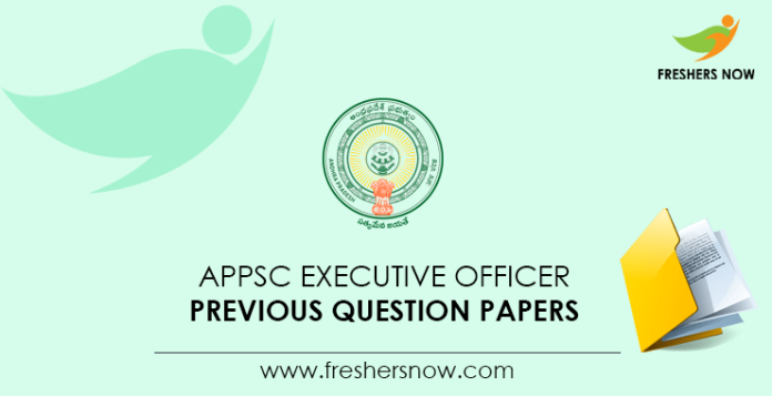 APPSC Executive Officer Previous Question Papers