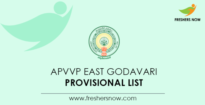 APVVP East Godavari Provisional List