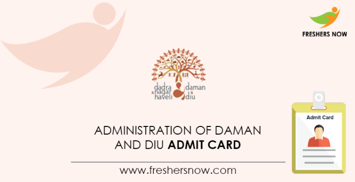 Administration of Daman and Diu Admit Card