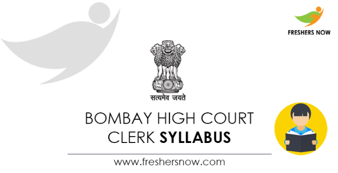 Bombay High Court Clerk Syllabus