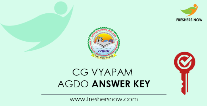 CG Vyapam AGDO Answer Key