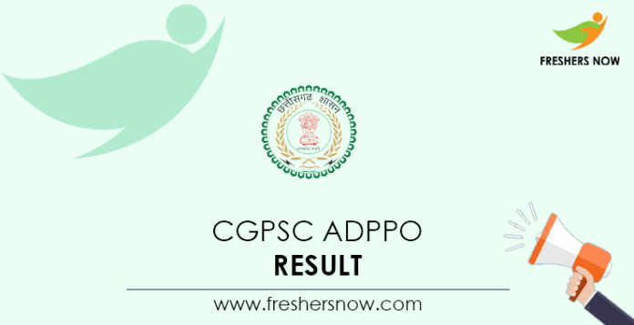 CGPSC ADPPO Result