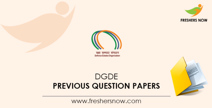 DGDE Previous Question Papers