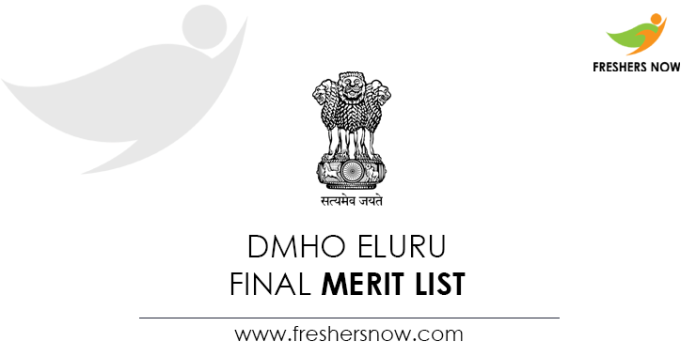 DMHO Eluru Final Merit List