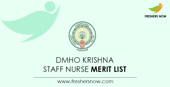 DMHO Krishna Staff Nurse Merit List