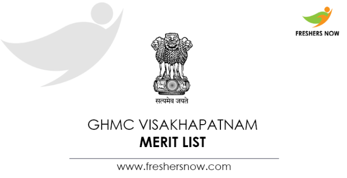 GHMC Visakhapatnam Merit List