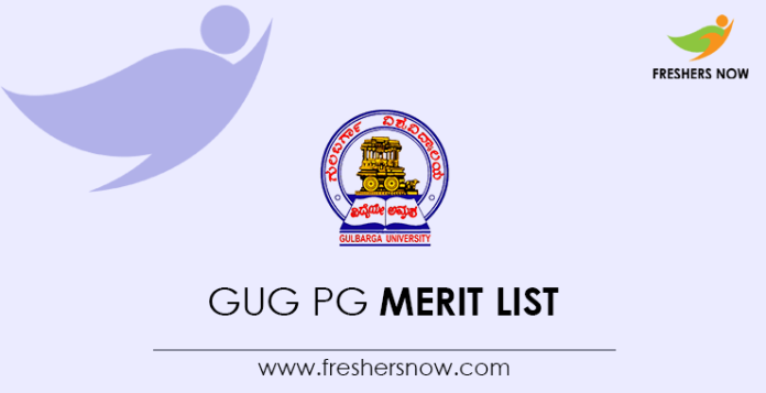 GUG PG Merit List
