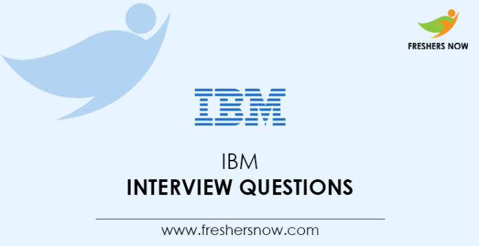 IBM-Interview-Questions