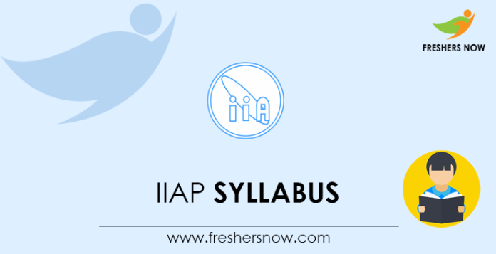 IIAP Syllabus