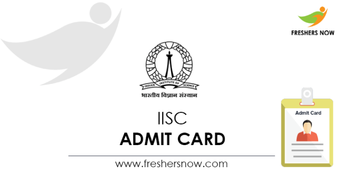 IISC-Admit-Card
