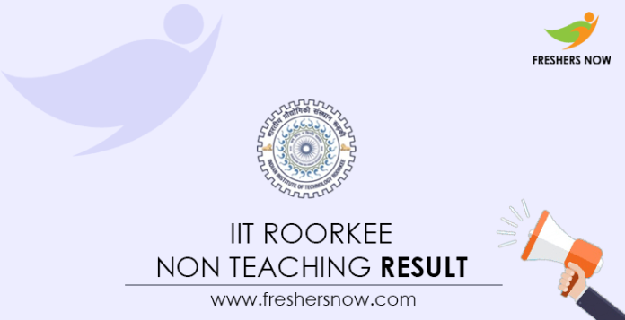 IIT-Roorkee-Non-Teaching-Result