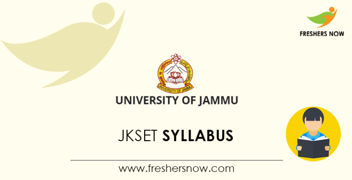 JKSET Syllabus