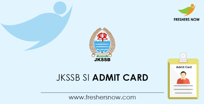 JKSSB-SI-Admit-Card