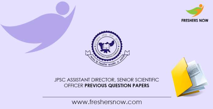 JPSC Assistant Director Senior Scientific Officer Previous Question Papers