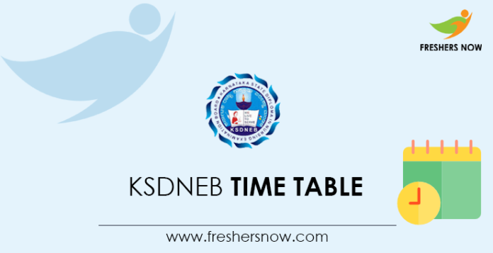 KSDNEB-Time-Table