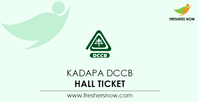 Kadapa DCCB Hall Ticket