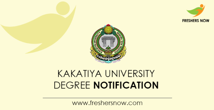 Kakatiya University Degree Notification