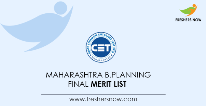 Maharashtra-B.Planning-Final-Merit-List